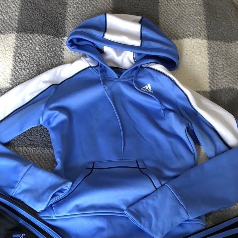 Adidas sweater hoodie work out gym